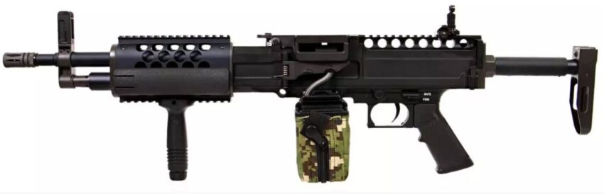 REPLIQUE LONGUE 6MM LMG NOIRE - Vue principale