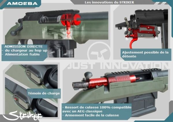 REPLIQUE LONGUE 6MM STRIKER AS01 RESSORT OD - – Image 4
