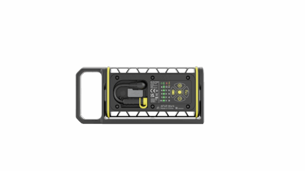 Lumière LED portable avec indicateur de charge.