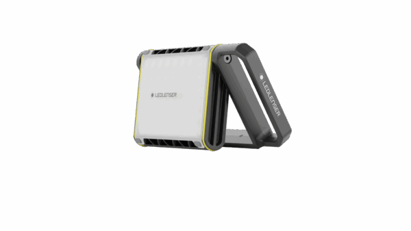 Lampe portable Ledlenser avec support réglable.