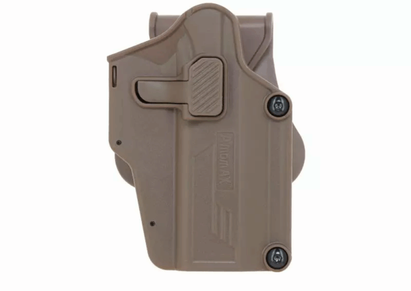 Holster rigide marron pour armes à feu
