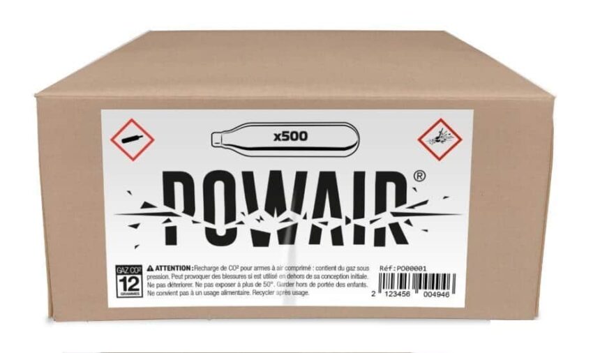 CARTOUCHES CO2 12GR X 500 - Vue principale