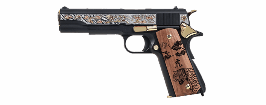 PISTOLET 6MM 1911 YEAR TIGER EDITION LIMITEE GAZ - Vue principale