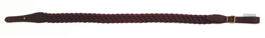 BRETELLE CUIR TRESSE VIEILLI 8 BRINS - Vue principale