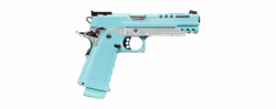 PISTOLET 6MM GPM1911 MACARON BLUE GAZ