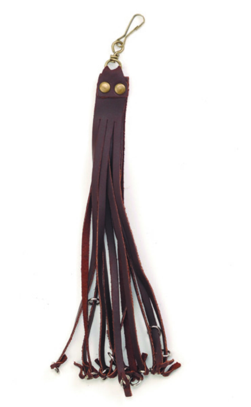 PORTE OISEAUX CUIR 12 BRINS 20CM - Vue principale