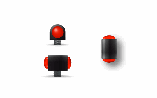 GUIDON FLUO ROUGE PLEIN M2.6 D3 L7 – Image 2