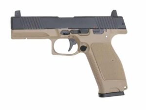 PISTOLET 6MM MKW BLOWBACK METAL NOIR ET TAN