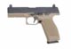 PISTOLET 6MM MKW BLOWBACK METAL NOIR ET TAN - Vue principale