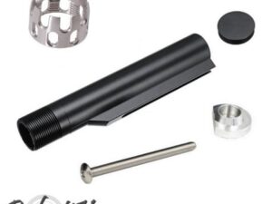 TUBE DE CROSSE M4 AEG AVEC ANNEAU AJOURÉ - NOIR / SILVER