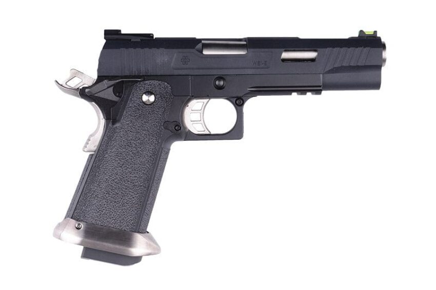 PISTOLET 6MM GAZ HI-CAPA 5.1 WET REX LONG NOIR - Vue principale
