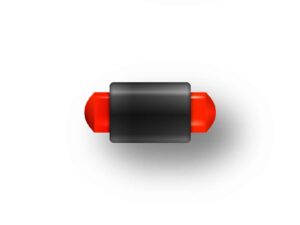 GUIDON FLUO ROUGE PLEIN M3 D2 L6.5