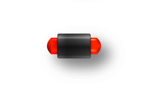 GUIDON FLUO ROUGE PLEIN M3 D2 L6.5