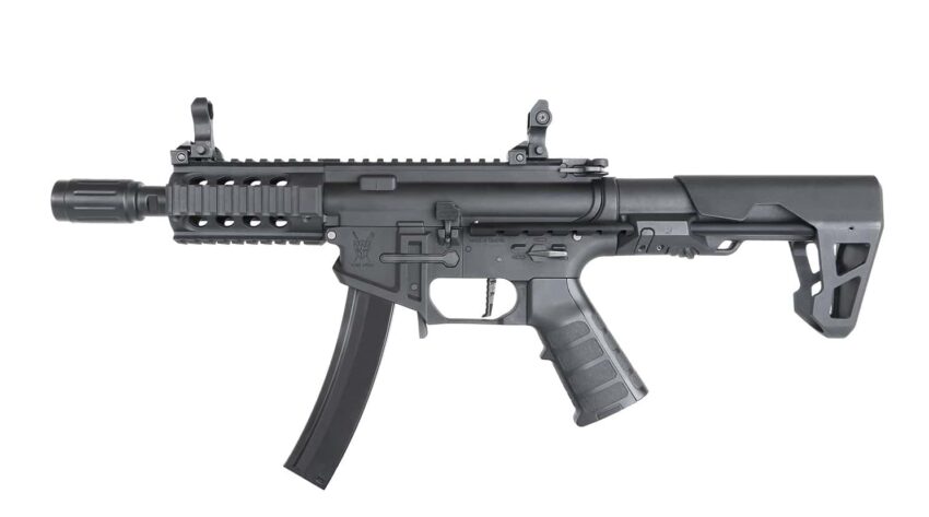 REPLIQUE LONGUE 6MM PDW 9MM SBR SHORTY NOIR - Vue principale