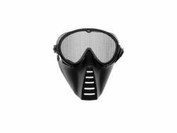 MASQUE AVEC GRILLE TAILLE MOYENNE NOIR