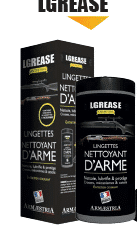 NETTOYANT LUBRIFIANT LINGETTE LGREASE 36 PIECES