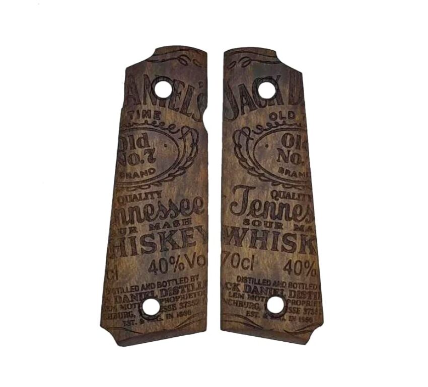 PLAQUETTES BOIS PT1911 JACK DANIEL’S - Vue principale