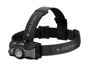 Lampe frontale noire avec élastique Ledlenser