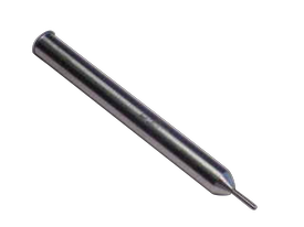 Pointe métalique d'un stylo à bille.