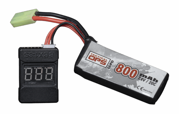 Batterie LiPo 800 mAh avec connecteur.