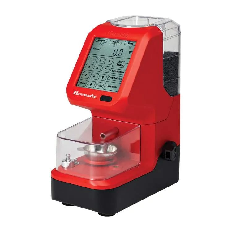 Distributeur de poudre Hornady Auto Charge Pro pour une mesure précise et automatisée de la poudre lors du rechargement des munitions