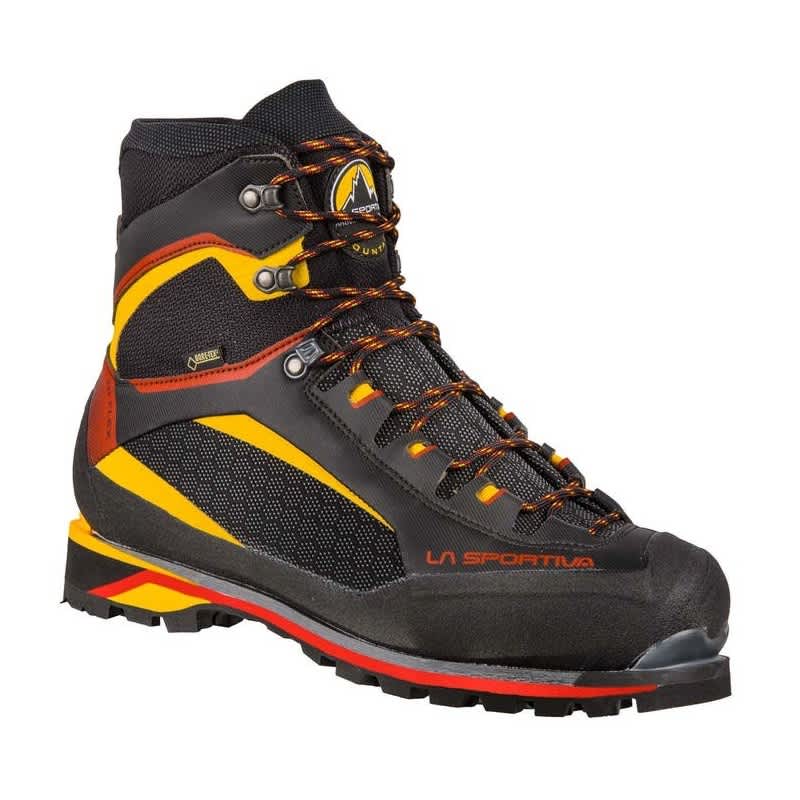 Chaussure d'alpinisme pour homme La Sportiva Trango Tower Extreme GTX avec caractéristiques techniques et semelle robuste