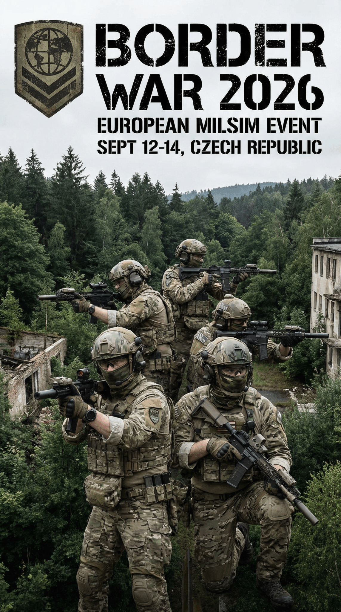 Airsoft milsim 2026 Europe - Préparation professionnelle pour Border War et Berget