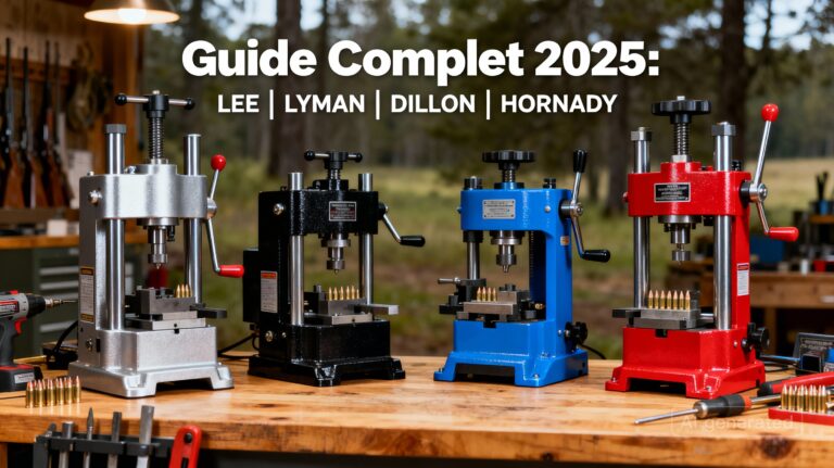 Comparatif presses de rechargement LEE, Lyman, Dillon, Hornady 2025