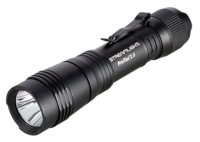 Lampe torche tactique LED Lampe Streamlight Protac 2.0
 noire avec design ergonomique adaptée à un usage professionnel 