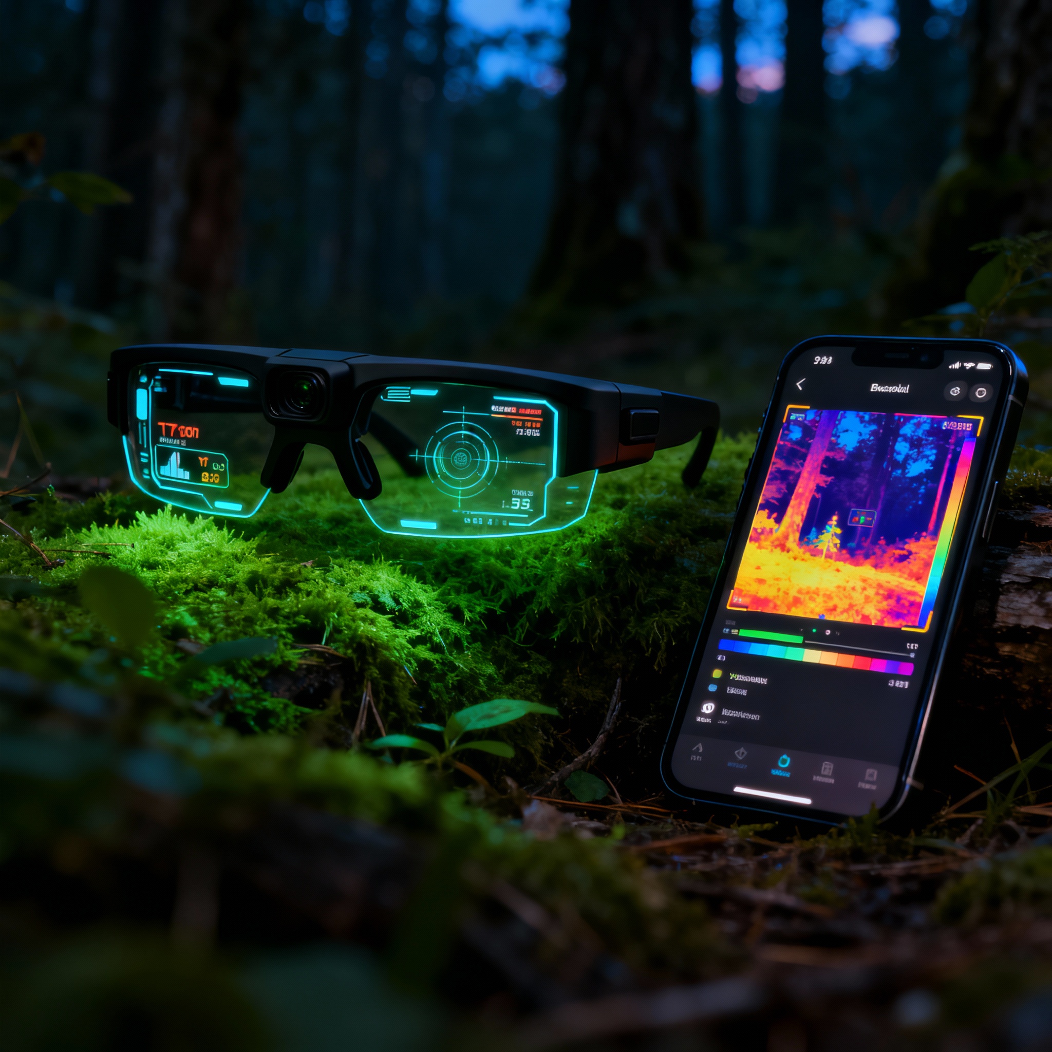 Lunettes thermiques intelligentes 2025 avec interface IA et application mobile