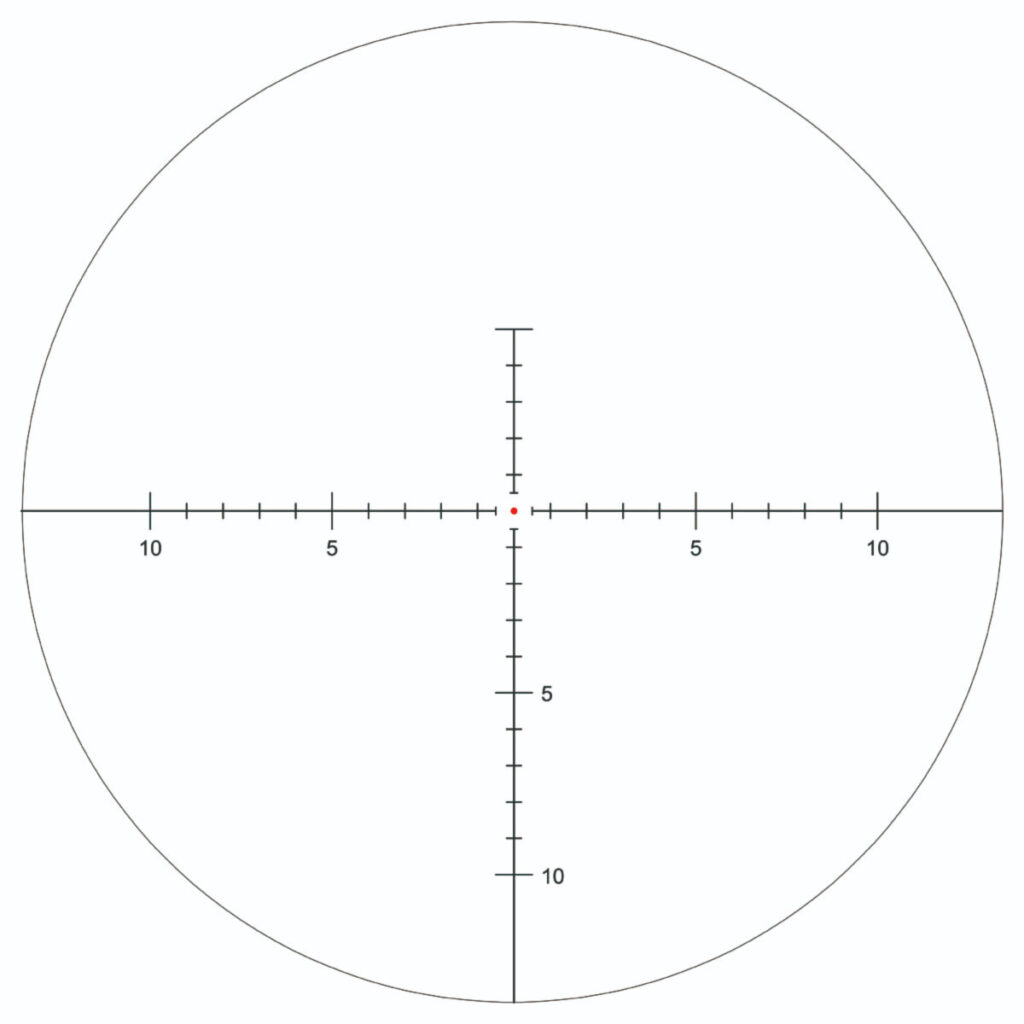 Réticule lunette minotaur 10-50x60 gen2 MFL vue en détail