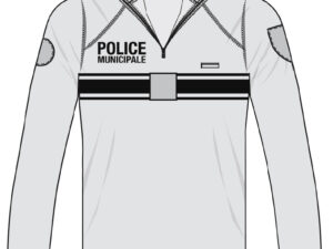 ac chemise f1 blanche police municipale double face taille l