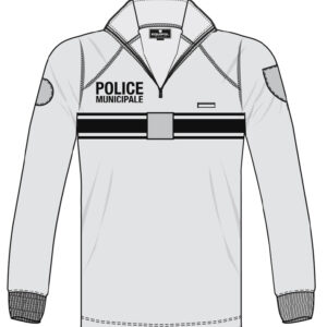 ac chemise f1 blanche police municipale double face taille l