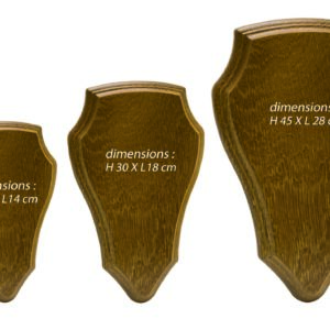 sans marque EA - Ecusson pour trophée chevreuil ou cerf – Chevreuil moyen - portes fusils, écussons à trophées.