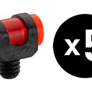 sans marque EA - Guidon fluo rouge à visser - Diam. 4 mm - hausses, guidons & grenadières