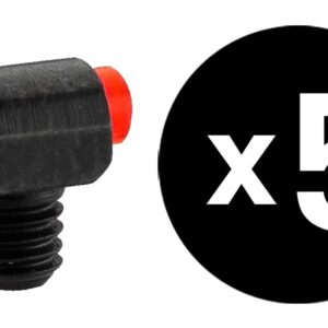 sans marque EA - Guidon fluo micro rouge à visser - Diam. 2,6 mm - hausses, guidons & grenadières