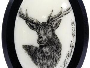 sans marque EA - Calottes cerf aspect ivoire ou argent - plaques de couches, buscs & calottes