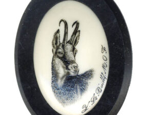 sans marque EA - Calotte chamois ivoire ou argent - plaques de couches, buscs & calottes