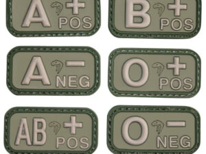 Viper Tactical - Patch PVC Groupe sanguin vert Viper – AB+ - airsoft - tenues & protections
