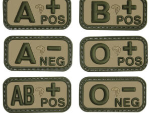 Viper Tactical - Patch PVC Groupe sanguin Vcam Viper - B+ - airsoft - tenues & protections