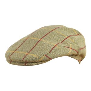 Casquette Jack Pyke plate Tweed vert clair – Casquette T58 - chapeaux & casquettes