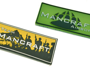 Patch PVC Mancraft Team - JAUNE - airsoft - tenues & protections