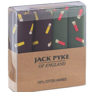 Jack Pyke - MOUCHOIRS EN TISSU JP 2 VERTS /2 BORDEAUX DESSIN CARTOUCHE - sets de nettoyages & brosses