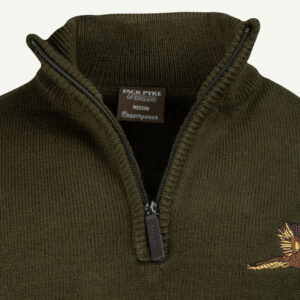 Pullover Jack Pyke Zip Faisan - Taille M - chemises, pulls & sous vêtements