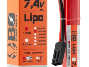 BO MANUFACTURE - 1 stick - 1000mAh 25C - T-Dean - airsoft - batterie & fusibles