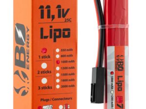 BO MANUFACTURE - 1 stick - 1000mAh 25C - T-Dean - airsoft - batterie & fusibles