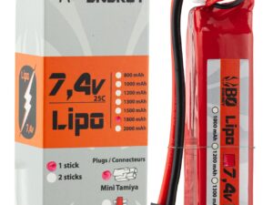 BO MANUFACTURE - 1 stick - 1800mAh 25C - Mini Tamyia - airsoft - batterie & fusibles