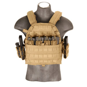 Lancer Tactical - Gilet Plate Carrier 69T4 1000D - Vert - airsoft - equipement tactiques