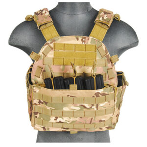 Lancer Tactical - Veste Plate Carrier 1000D - Noir - airsoft - equipement tactiques