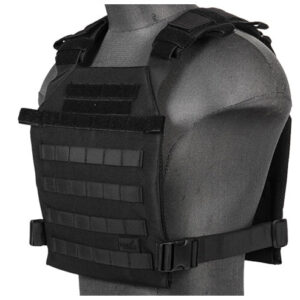 Lancer Tactical - Gilet léger Plate carrier noir 1000D - airsoft - equipement tactiques